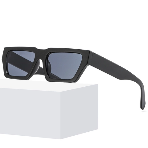 Retro Rectangular Sunglasses Vintage Small Square PC Frame AC Lens UV400 Protection Street Fashion Unisex