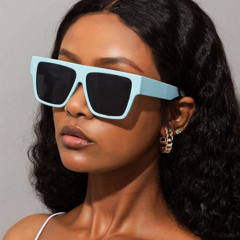 Vintage Oversized Square Sunglasses PC Frame UV400 Protection Retro Fashion Eyewear For Women Men Streetwear Outdoor