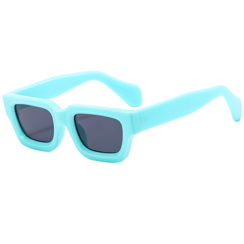 Lunettes De Soleil Rectangulaires Vintage Pour Femmes Hommes Rétro Épais Cadre Carré Mode Protection UV400 Lunettes Tendances