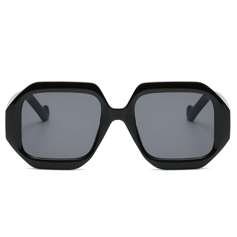 Retro Hexagon Square Sunglasses Big Frame Plastic Frame PC Lenses UV400 Protection Fashion Accessory For Women Men