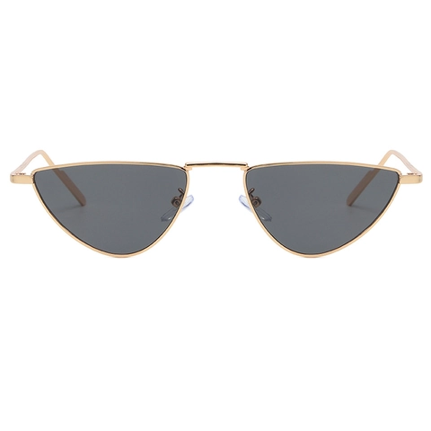 Occhiali Da Sole Occhio Di Gatto Triangolari Retro Montatura In Metallo Lenti PC Protezione UV400 Moda Per Uomini Donne