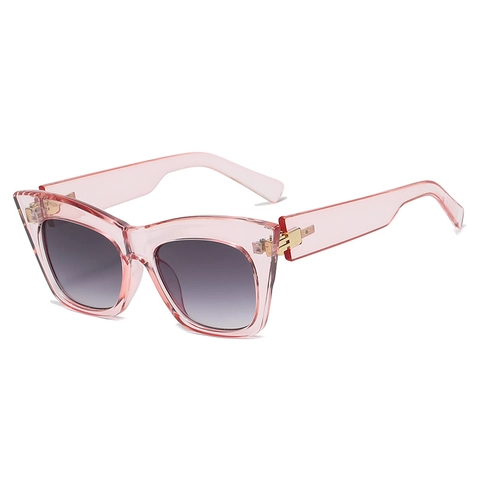 Occhiali Da Sole Cat Eye Oversize Protezione UV Montura In Resina Cerniere In Metallo Moda Streetwear Per Donna Uomo