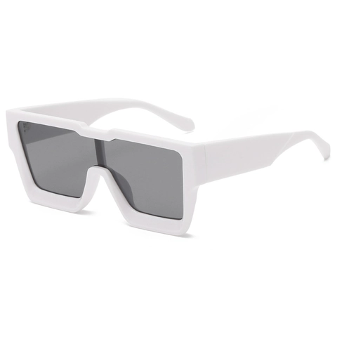 Oversized Square Sunglasses PC Plastic UV400 Protection Fashion Retro Outdoor Travel For Women Men