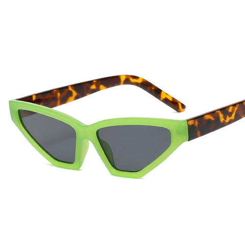 Triangle Cat Eye Sonnenbrille Retro Y2K Hip Hop Kleiner Rahmen Kunststoff UV400 Schutz Street Photography Unisex