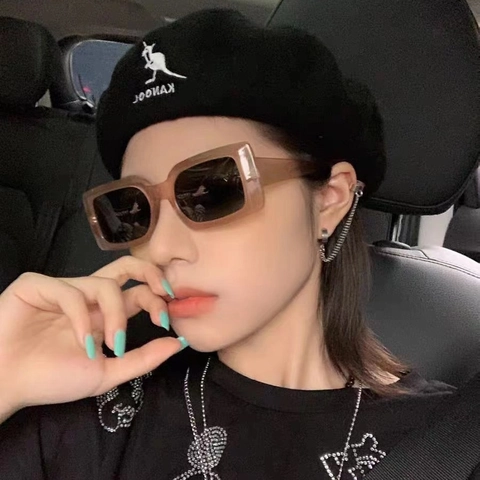 Rectangle Sunglasses UV400 Protection PC Frame Retro Fashion Square Thick Eyewear Unisex