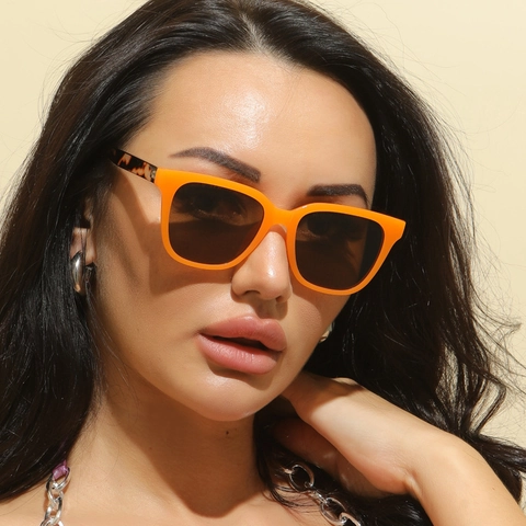 Occhiali Da Sole Quadrati Di Moda Montatura In Plastica Retro Protezione UV400 Colori Caramella Vintage Unisex