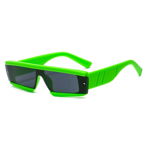 Fashion Rectangular Sunglasses Plastic Frame Y2K Cyberpunk Square Retro Sun Glasses Streetwear Outdoor For Women Men