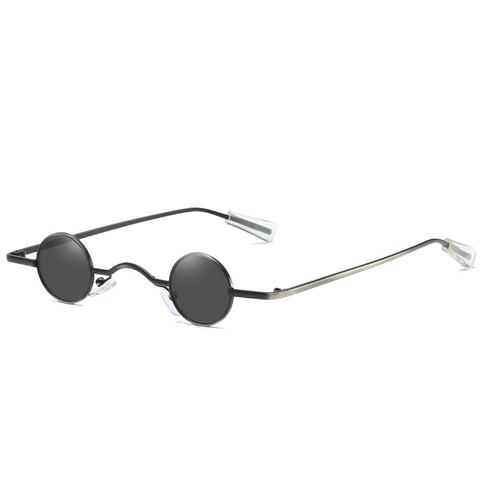 Retro Tiny Round Sunglasses Metal Frame Vintage Punk Style UV400 Protection Men Women Fashion Eyewear