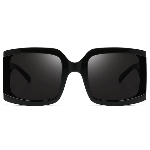 Oversized Square Sunglasses Retro Thick Resin Frame UV400 Protection Metal Rivet Fashion Streetwear For Women Men