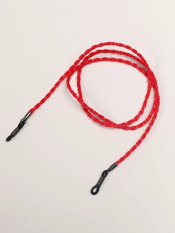 Cordon Lunettes Tressé Chaîne Lunettes Antidérapante Réglable Cuir PU Lanière Cou Support Anti Perte Pour Lunettes
