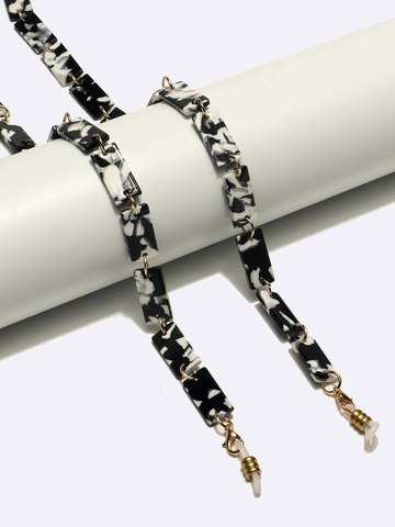 Acrylic Marble Pattern Glasses Chain Non-Slip Eyewear Lanyard Sunglasses Mask Holder Neck Strap Trendy Accessory
