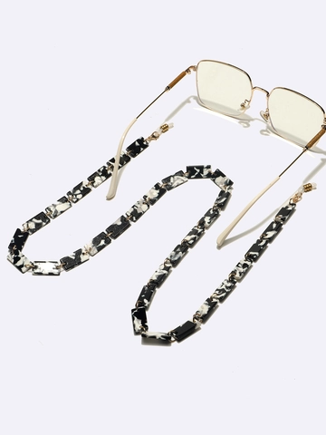 Acrylic Marble Pattern Glasses Chain Non-Slip Eyewear Lanyard Sunglasses Mask Holder Neck Strap Trendy Accessory