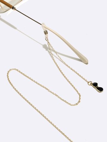 Antislip Metalen Brillenketting Met Emaille Zonnebril Hanger Gouden Mode Brilkoord Voor Dames Heren