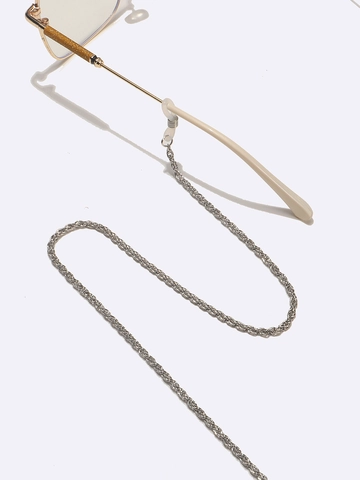 Minimalistische Metall Gedrehte Brillenkette Für Damen Versilbert Rutschfeste Brillenfassung Sonnenbrillenhalter Kordel Zubehör