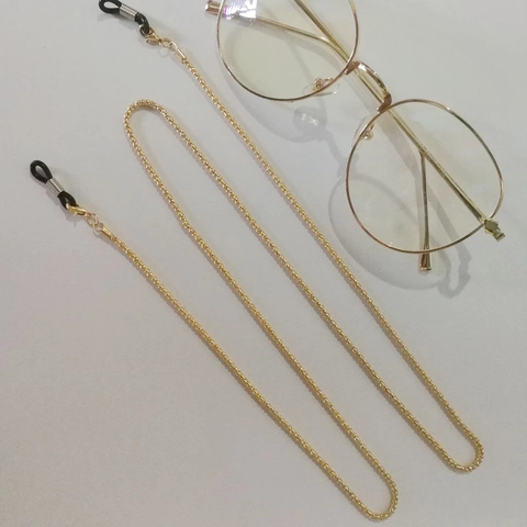 Metal Eyeglasses Chain Sunglasses Strap Anti Slip Holder Hollow Link Neck Cord Elegant Eyewear Accessories For Women Men