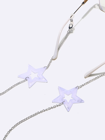Glasses Chains Copper Metal Star Acrylic Marble Anti Slip Eyewear Straps Sunglasses Lanyard Holder For Women Fashion