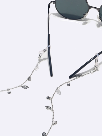 Glasses Chains Copper Leaf Zircon Gradient Beads Lanyards Non Slip Sunglasses Strap Holder For Women Fashion Jewelry