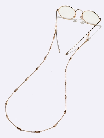 Brillenketting Koper Metaal Kralenketting Antislip Brillenkoord Met Siliconen Lussen Handgemaakt Voor Dames