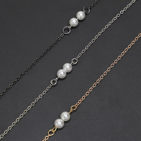 Catena Per Occhiali In Metallo Con Künstliche Perle Sintetiche Cordino Antiscivolo Per Occhiali Da Sole Accessorio Di Moda Donna