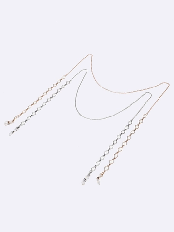 Geometrische Ruit Koperen Brillenkoord Antislip Brillenketting Mode Nekriem Maskerhouder