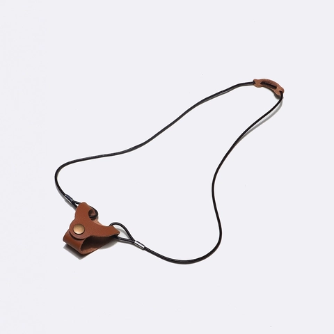 Portable Faux Leather Sunglasses Neck Strap Holder With Metal Button Adjustable Cord Eyewear Hanging Lanyard Retro