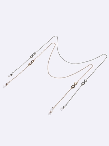 Oneindigheid Brillenketting Koper Metaal Anti Slip Brillenkoord Houder Siliconen Lus Nek Koord Mode Accessoire