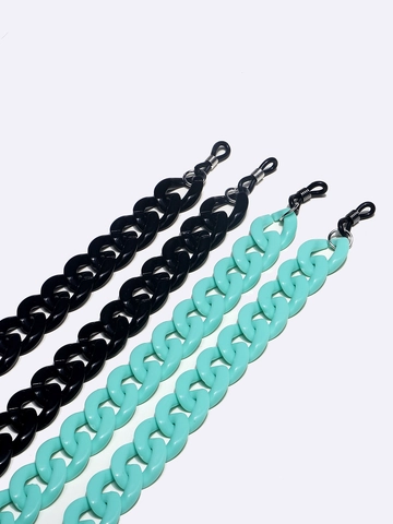 Acrylic Glasses Chain Anti-slip Eyewear Retainer Chunky Link Face Mask Holder Neck Strap For Women Retro Style
