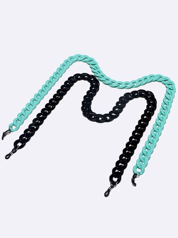 Acrylic Glasses Chain Anti-slip Eyewear Retainer Chunky Link Face Mask Holder Neck Strap For Women Retro Style