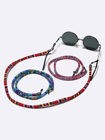 Braided Glasses Chain Copper Silicone Anti Slip Ethnic Bohemian Eyewear Lanyard Sunglasses Strap Cord