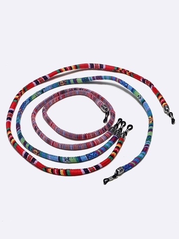 Braided Glasses Chain Copper Silicone Anti Slip Ethnic Bohemian Eyewear Lanyard Sunglasses Strap Cord