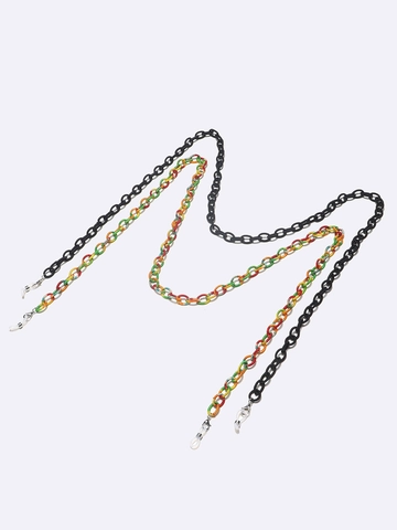Cordons De Lunettes Arc En Ciel Et Noir Avec Boucles En Silicone Antidérapantes Pour Le Sport Cordon Tressé Durable