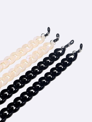 Acrylic Glasses Chain Anti-slip Eyewear Strap Thick Link Fashion Sunglasses Holder Non-slip Silicone Loops Lightweight