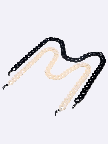 Acrylic Glasses Chain Anti-slip Eyewear Strap Thick Link Fashion Sunglasses Holder Non-slip Silicone Loops Lightweight
