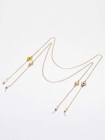 Catena Occhiali Margherita Rame Smalto Cordino Occhiali Antiscivolo Porta Cordino Occhiali Da Sole Gioielli Moda Donna