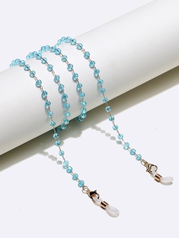 Handmade Beaded Glasses Chain Crystal Acrylic Eyeglass Lanyard Non Slip Holder For Sunglasses Reading Glasses