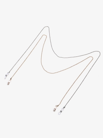 Kralen Brillenketting Antislip Brillenkoord Houder Met Koperen Kralen En Siliconen Verstelbare Lussen