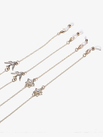 Catene Per Occhiali Rame Metallo Rondine Uccello Stella Perla Artificial Sintetica Antiscivolo Porta Occhiali Cinturini Donna Moda