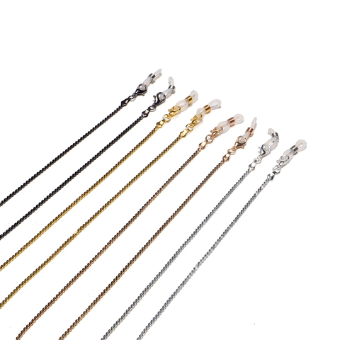 Copper Metal Glasses Chain Anti-Slip Eyewear Strap Lanyard For Sunglasses Reading Glasses And Mask Holder Lightweight