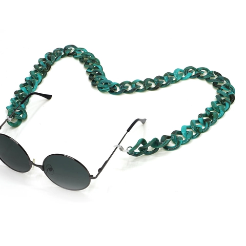 Chunky Acrylic Glasses Chain Marble Pattern Anti Slip Eyewear Strap Retro Fashion Sunglasses Cord Holder
