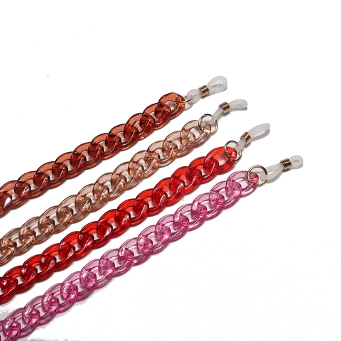 Catena Per Occhiali In Acrilico Maglie Grandi Cordino Occhiali Antiscivolo Collana Per Occhiali Da Sole Donna