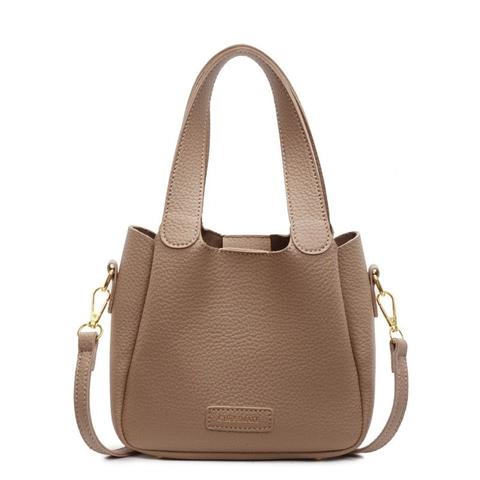 Sac Seau En Cuir PU Granulé Sac À Main Avec Bandoulière Réglable À La Mode Décontracté Pour Femme
