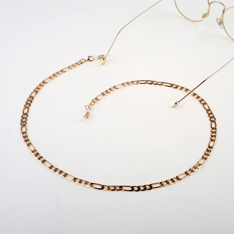 Brillenketting Roestvrij Staal Goud Figaro Ketting Antislip Zonnebrilkoord Brillenkoord Voor Dames Heren Mode