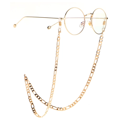 Brillenketting Roestvrij Staal Goud Figaro Ketting Antislip Zonnebrilkoord Brillenkoord Voor Dames Heren Mode