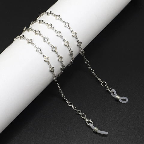 Hollow Flower Glasses Chain Copper Metal Anti Slip Holder Eyewear Strap Lanyard Fashion Accessory For Women