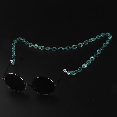 Cadena Para Gafas De Acrílico Correa Antideslizante Resina Soporte Gafas De Sol Carey Mármol Leopardo Para Mujer