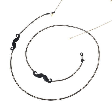 Mustache Pendant Glasses Chain Anti Slip Copper Metal Eyewear Strap Holder Neck Cord Fashion Accessories
