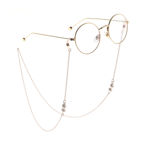 Catena Per Occhiali Künstliche Perle Sintetiche Metallo Cordino Per Occhiali Moda Supporto Per Occhiali Da Sole Antiscivolo