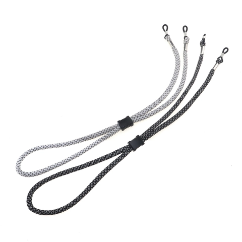 Adjustable Glasses Strap Braided Fiber Anti Slip Eyewear Chain For Sports Outdoor Activities Universal Fit
