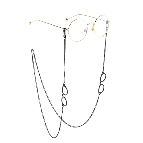 Non-Slip Metal Eyeglass Chain Fashion Copper Alloy Eyewear Cord Retro Mini Glasses Decorative Charms Adjustable Strap For Women