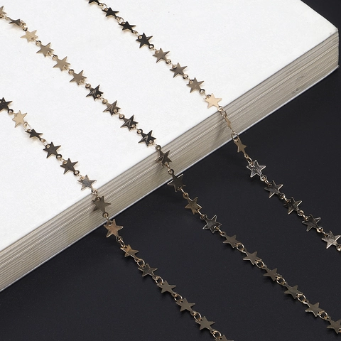 Star Shaped Metal Alloy Glasses Chain Fashion Anti Slip Eyewear Strap Decorative Silicone Loop Neck Lanyard